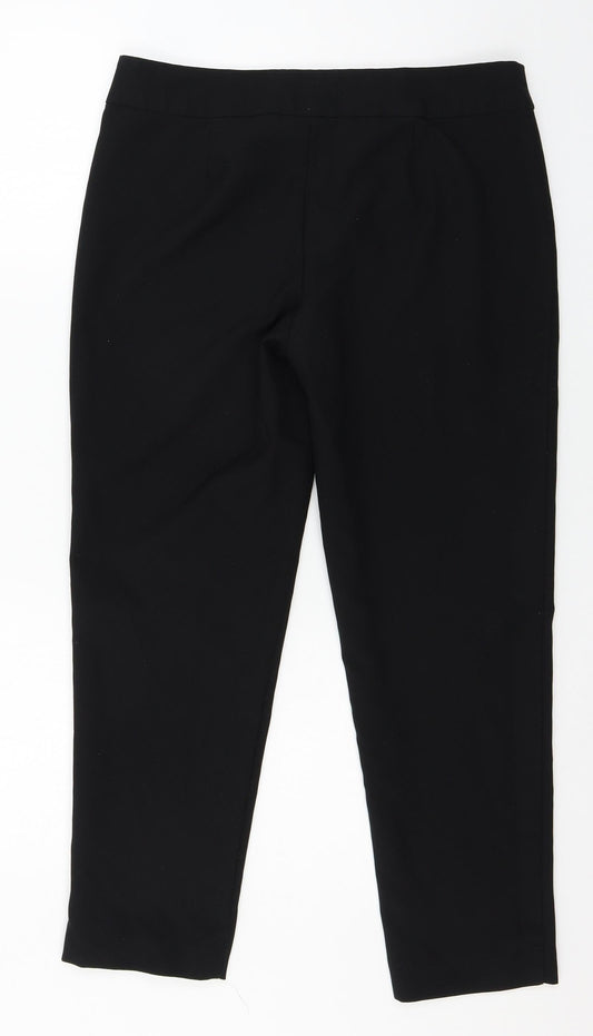 George Womens Black Trousers Size 12 L26 in