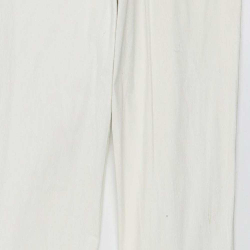 Topshop Womens White Denim Skinny Jeans Size 26 L32 in