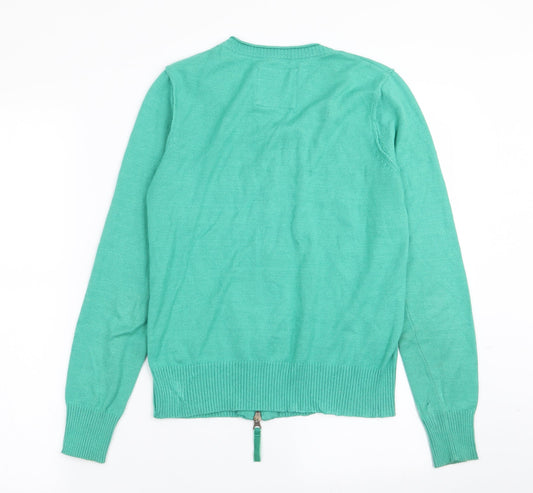 mistal Womens Green Full Zip Jumper Size 8