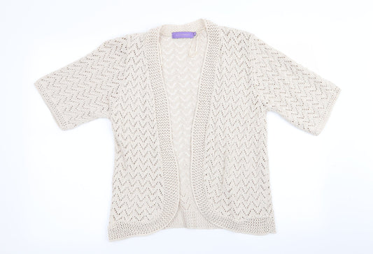 Womens UK Size M Autonomy Beige Cardigan Jumper