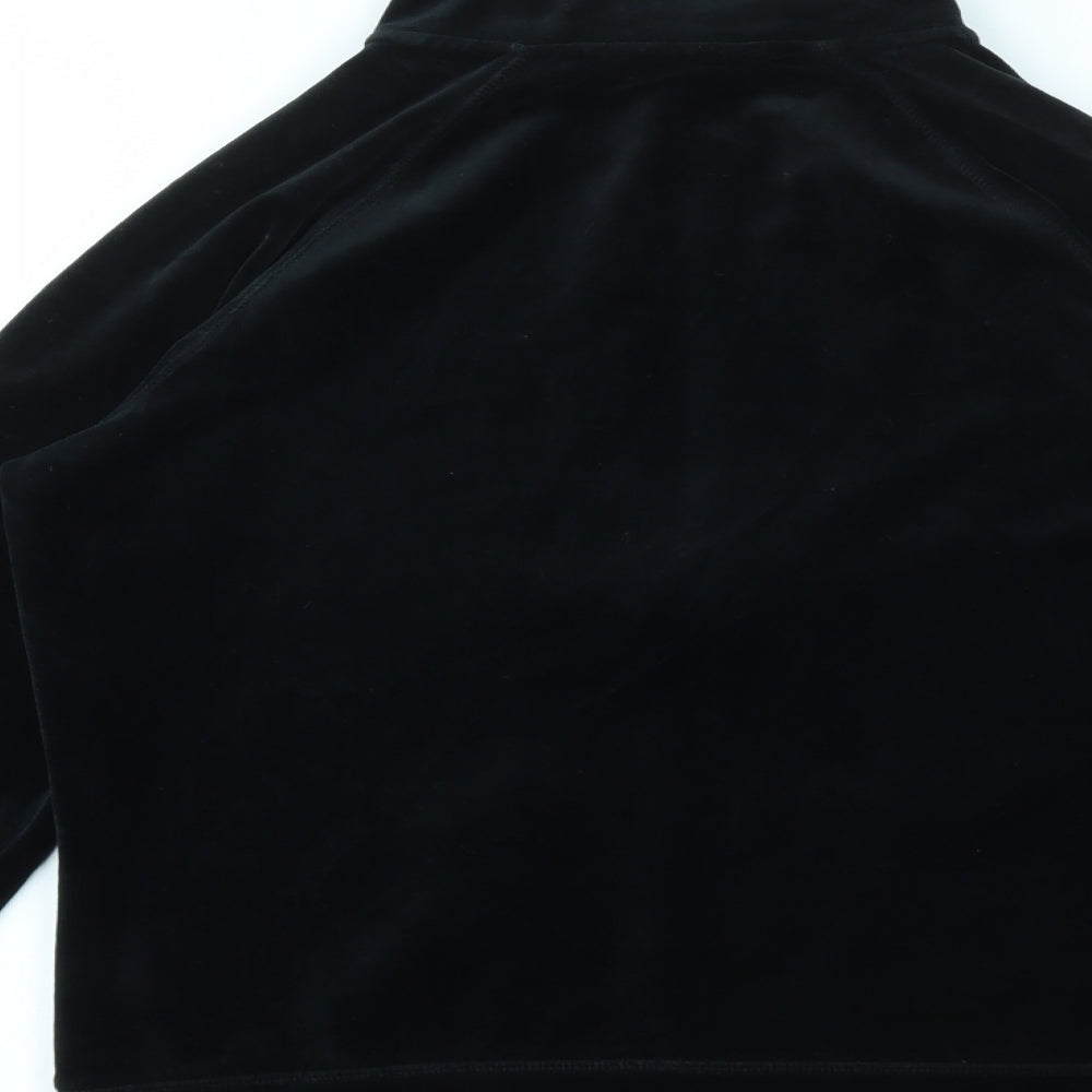 Womens UK Size 12 Debenhams Black Full Zip Jumper