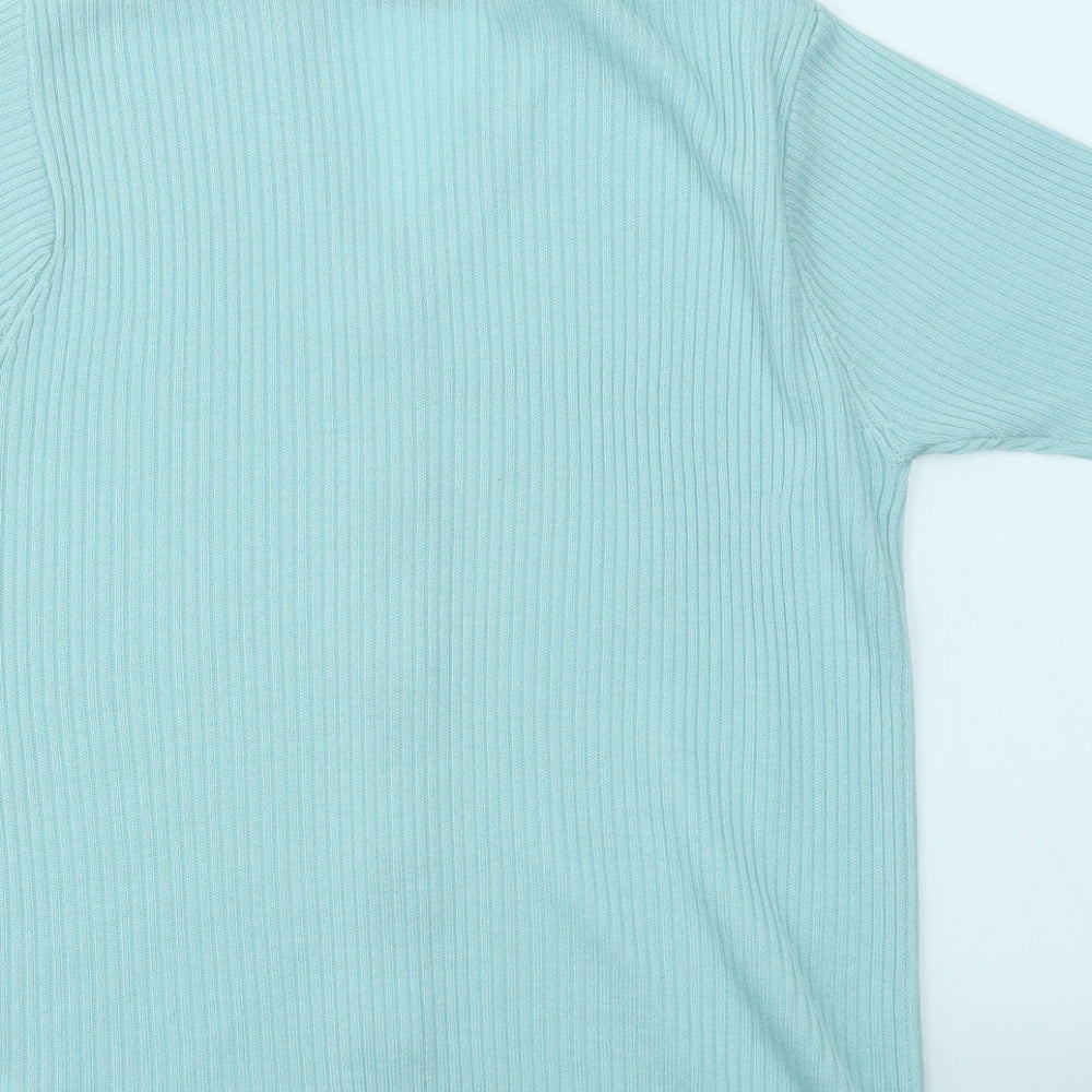 Womens UK Size S ALEXARA Blue Cardigan Jumper