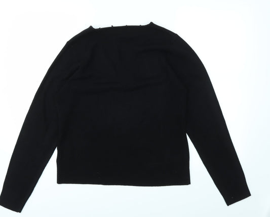 Marianna Womens Black Pullover Jumper Size M
