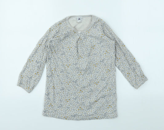 PRETT BATEAU Girls Ivory Floral Fit & Flare Size 6 Years