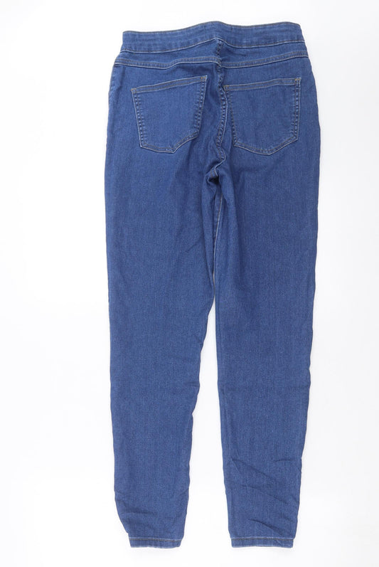 New Look Womens Blue Denim Skinny Jeans Size 12 L28 in