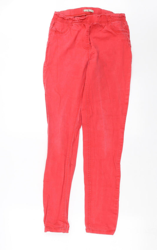 Tu Womens Red Denim Jegging Jeans Size 10 L29 in