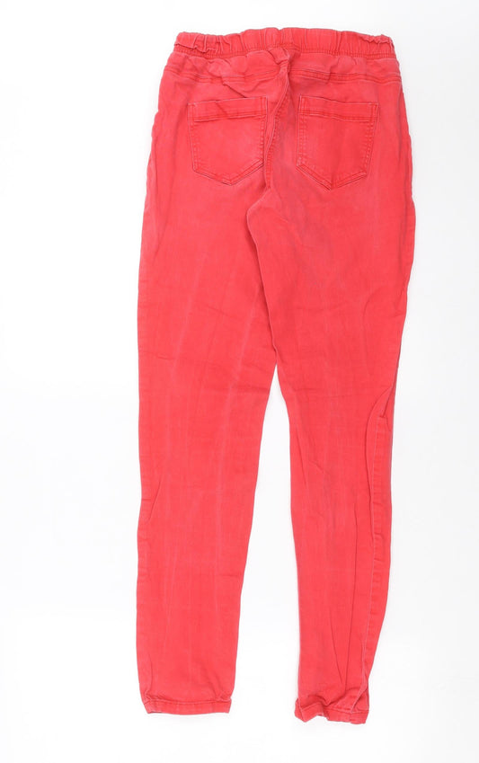 TU Womens Red Denim Jegging Jeans Size 10 L29 in