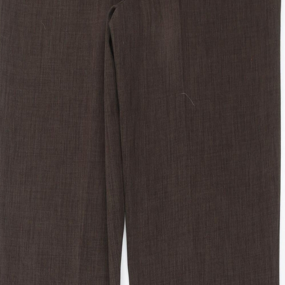 Womens UK Size 12 Papaya Regular Fit Green Trousers