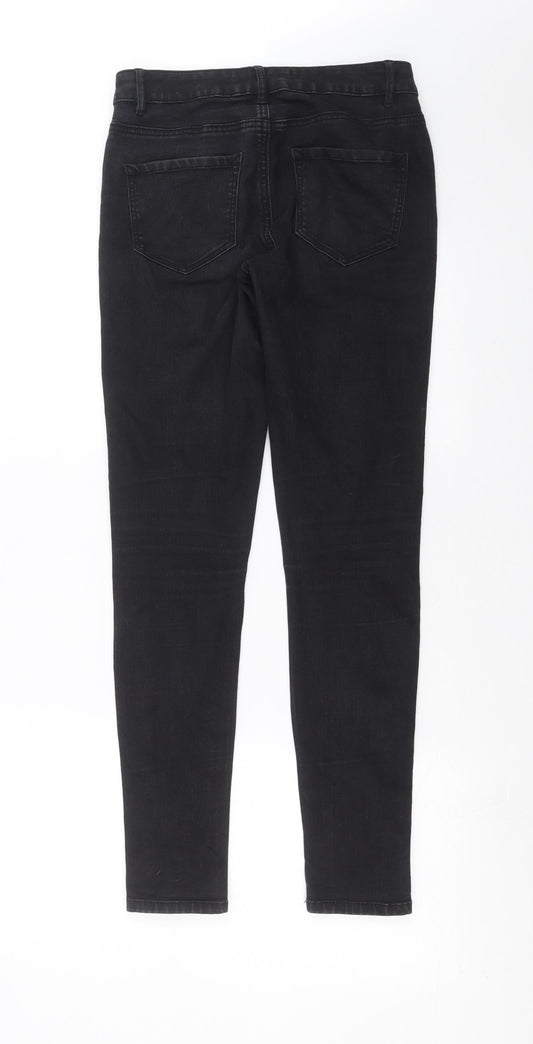 George Womens Black Denim Skinny Jeans Size 8 L29 in