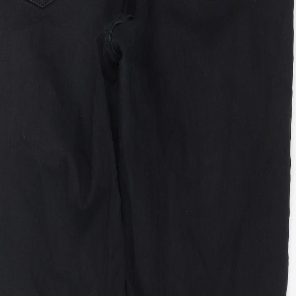 Topshop Womens Black Denim Skinny Jeans Size 30 in L27 in