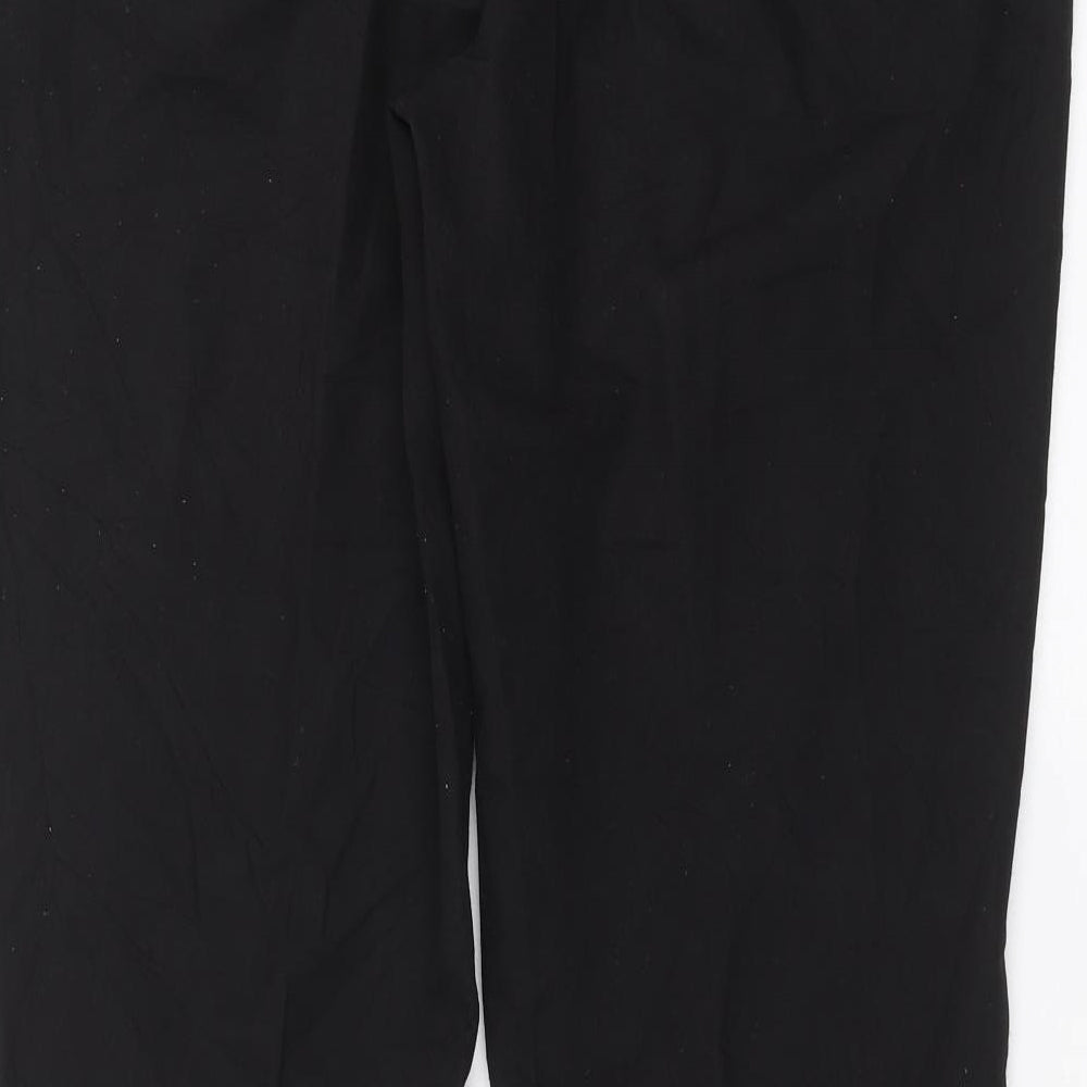 Nutmeg Womens Black Trousers Size 14 L30 in