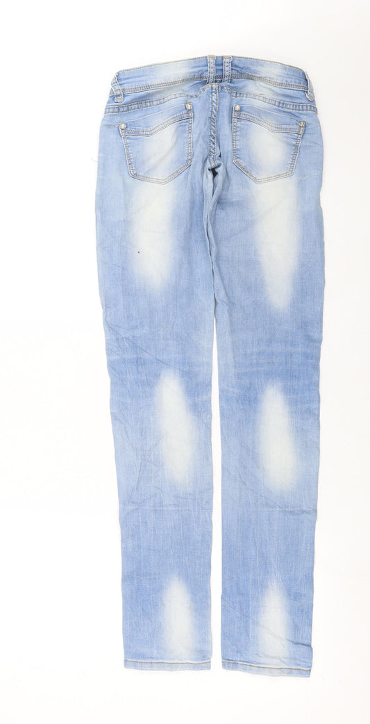 Womens UK Size S Preworn Extra-Slim Fit Skinny Blue Jeans