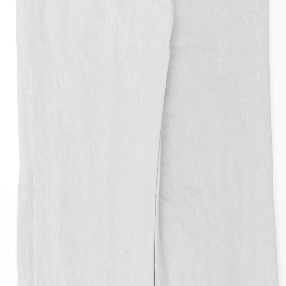 Christian Berg Womens Grey Denim Straight Jeans Size 12 L28 in