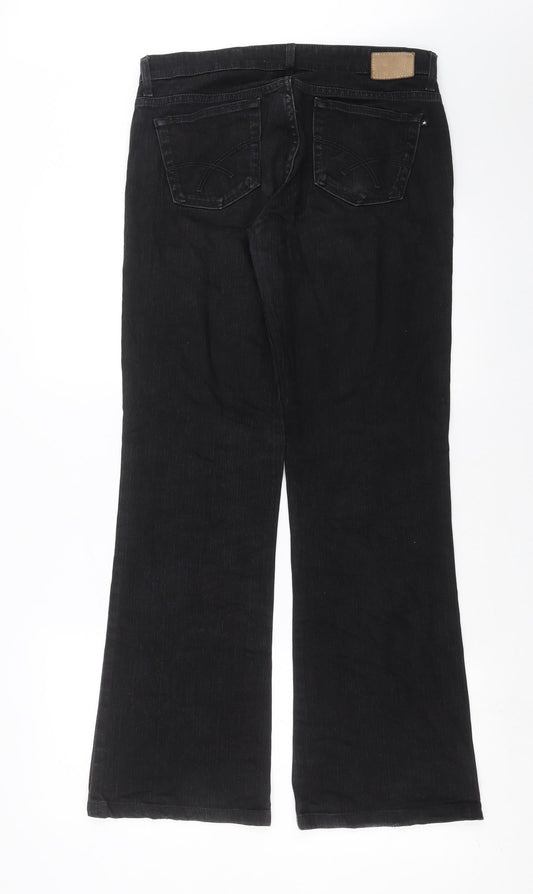 Womens UK Size 32 in BIG STAR Regular Fit Straight Black Jeans