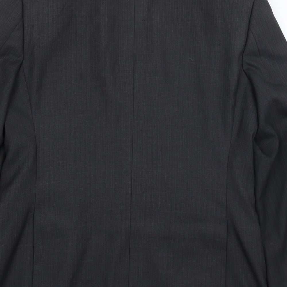 Mens UK Size L Milan Collection Regular Black Suit Jacket