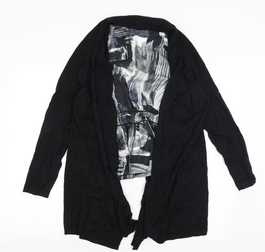 Womens UK Size 16 Et Vous Black Cardigan Jumper