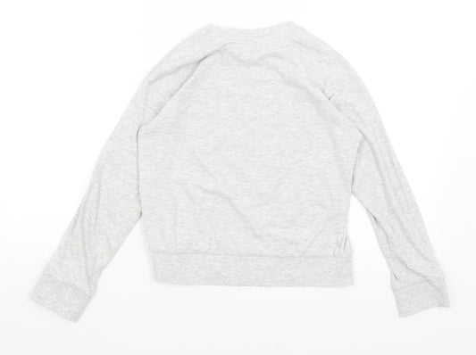 Preworn Girls Grey Pullover Jumper Size 9-10 Years - This Girl
