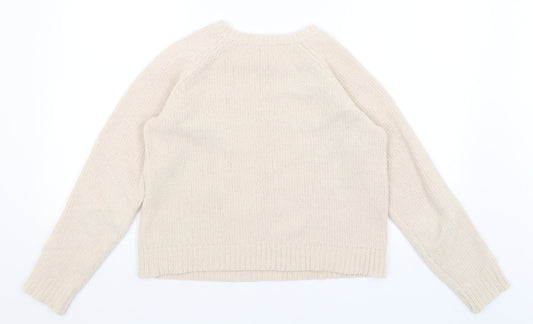 Womens UK Size 10 Dorothy Perkins Beige Pullover Jumper