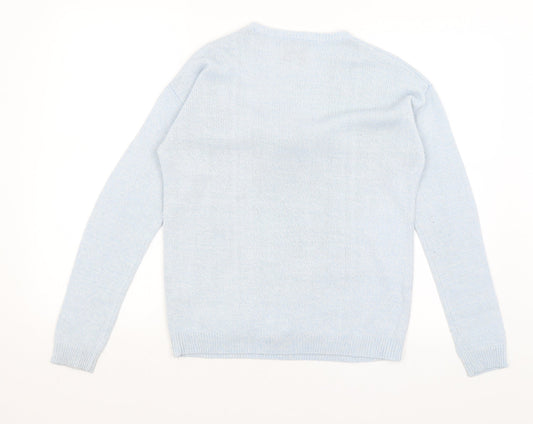 Preworn Womens Blue Pullover Jumper Size 10 - Penguins