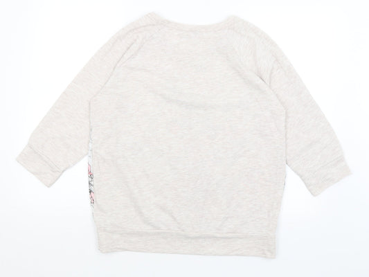 TU Womens Beige Pullover Jumper Size 14