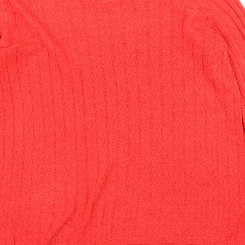 TU Womens Red Pullover Jumper Size 14