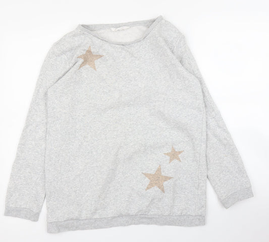 H&M Girls Grey Pullover Jumper Size 14 Years