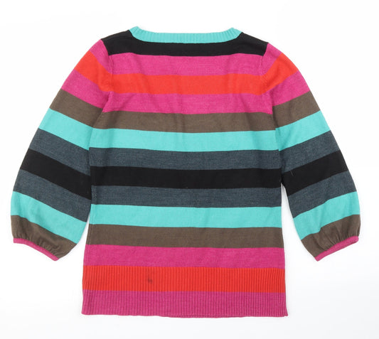 Womens UK Size 8 NEXT Multicoloured Pullover Jumper
