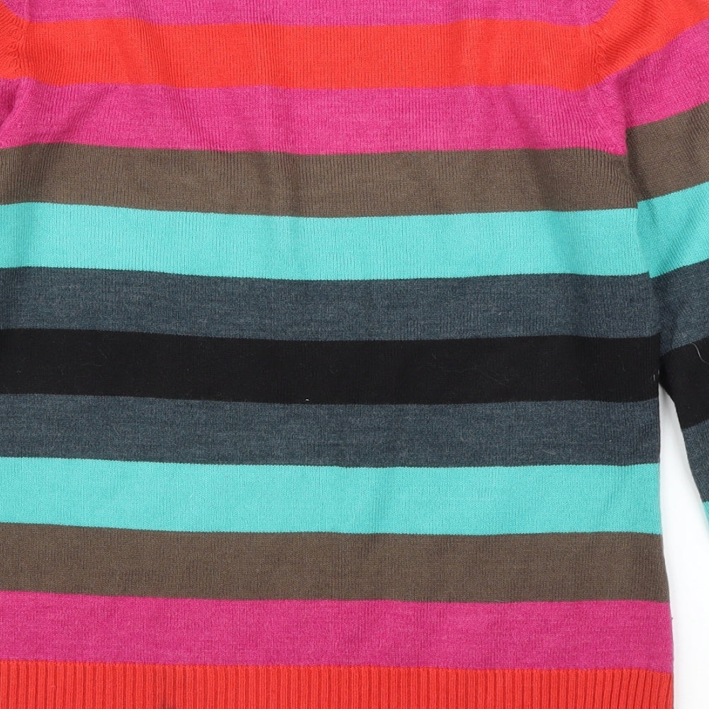 Womens UK Size 8 NEXT Multicoloured Pullover Jumper