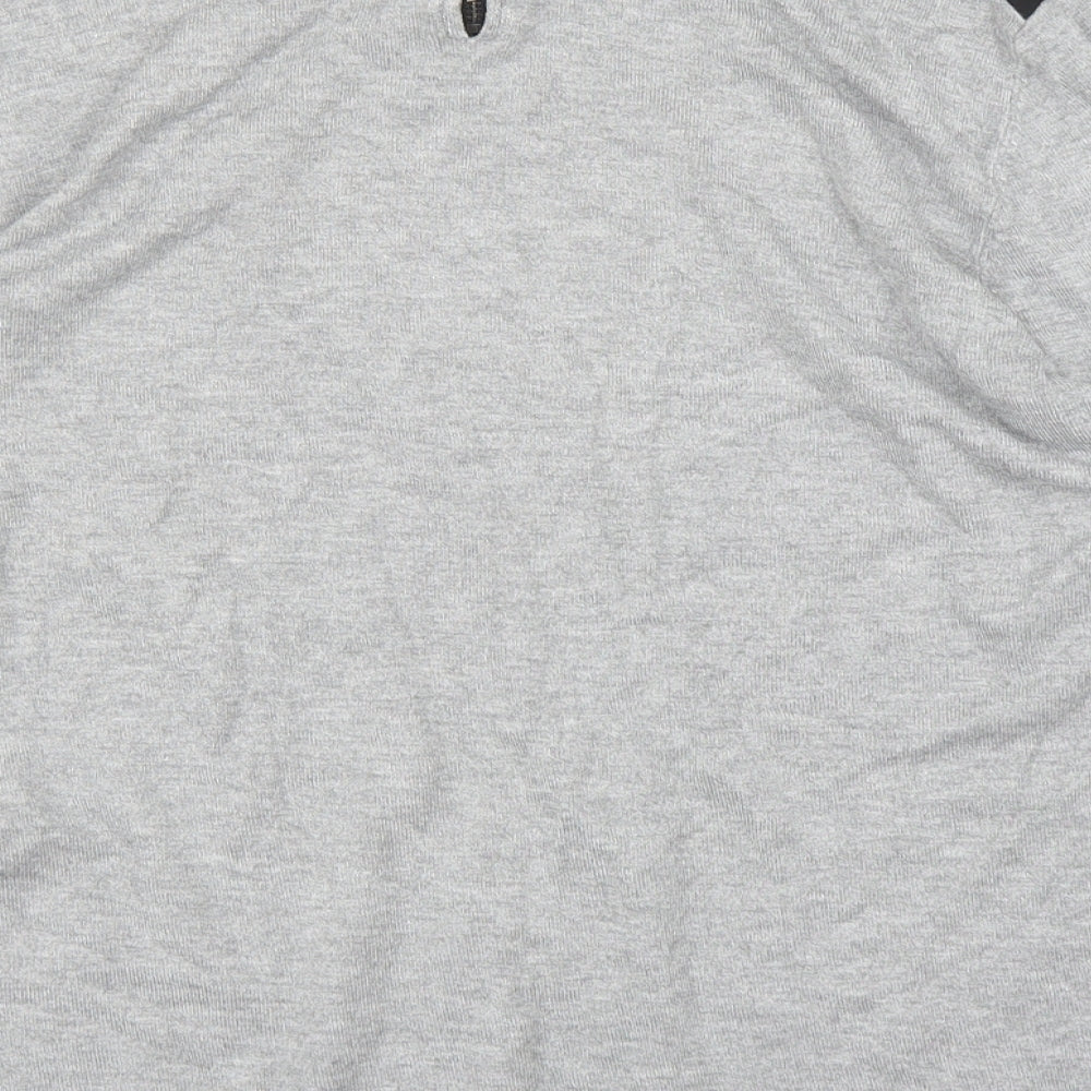 Brand and care label for Papaya women’s grey basic blouse, size UK 16