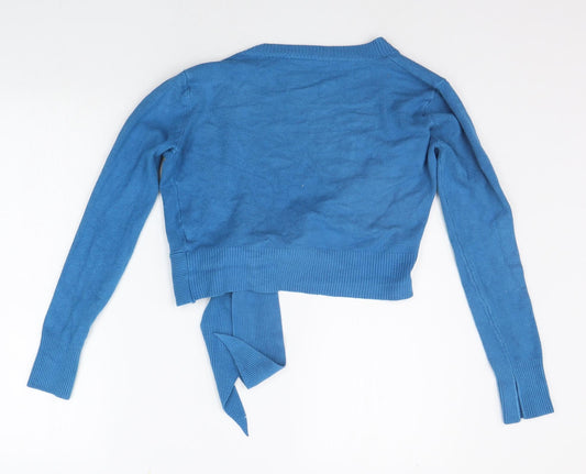 Womens UK Size S Select Blue Cardigan Jumper
