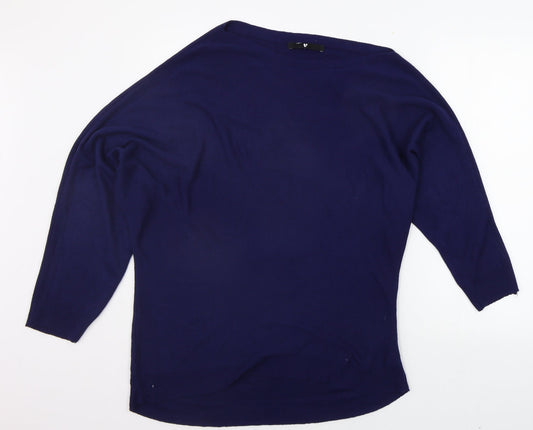 Womens UK Size 14 Very Blue Pullover Jumper