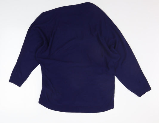 Womens UK Size 14 Very Blue Pullover Jumper