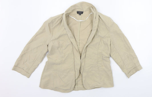 Womens UK Size 12 Atmosphere Beige Cardigan Jumper