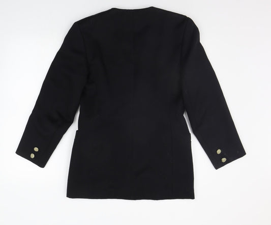 Womens UK Size 10 Hamells Regular Black Suit Jacket