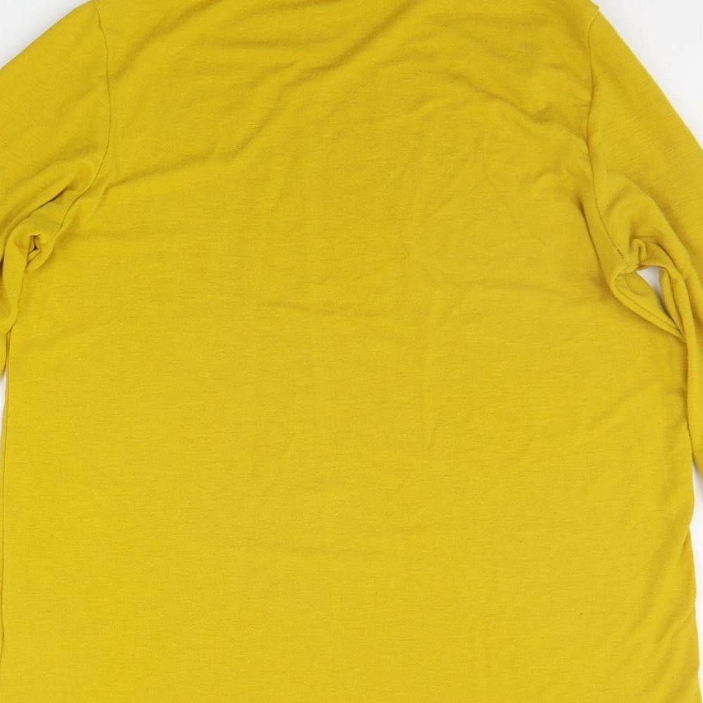 George Womens Yellow Basic T-Shirt Size 10