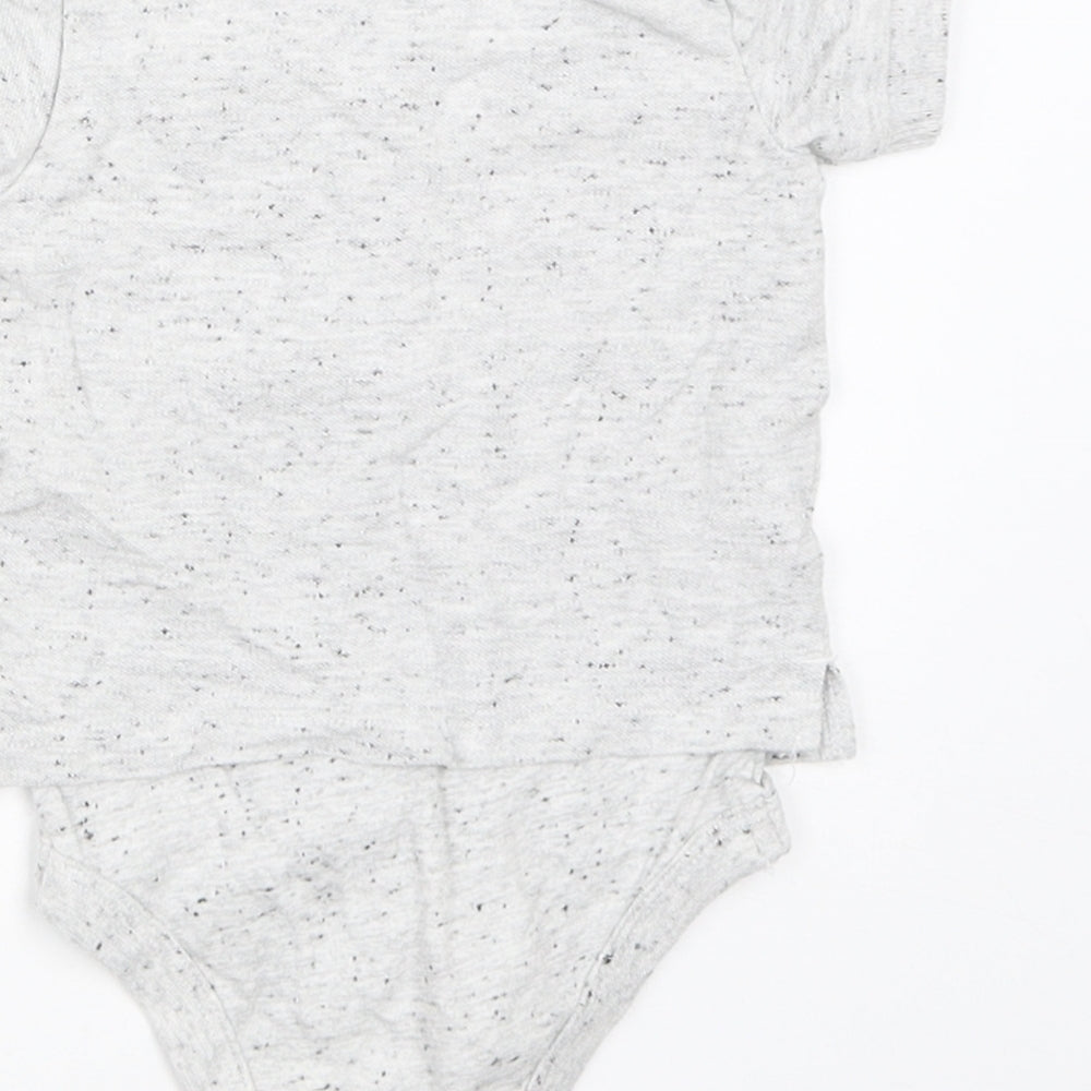 TU Boys Grey Babygrow One-Piece Size 3-6 Months