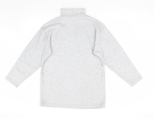 Giani Seroti Womens Grey Fleece Henley Jumper Size S