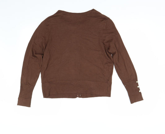 Primark Womens Brown Knit Pullover Jumper Size 14