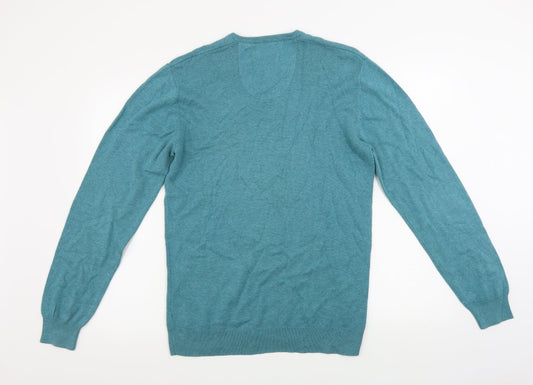 greenwoods Mens Green Pullover Jumper Size S