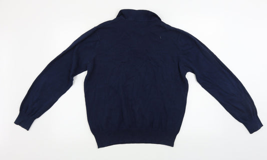 Cedar Wood State Mens Blue Polo Size L