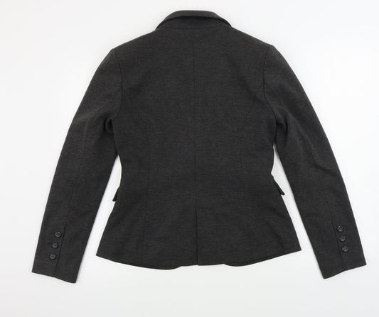 Vintage Boutique Womens Grey Jacket Blazer Size 12