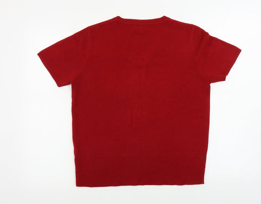 Key West Womens Red Pullover Jumper Size 14