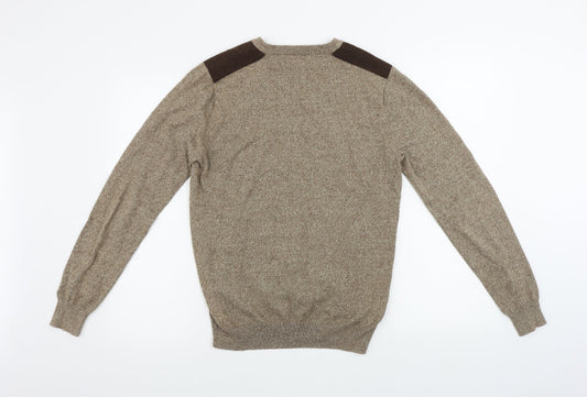 Cedar Wood State Mens Brown Pullover Jumper Size XS