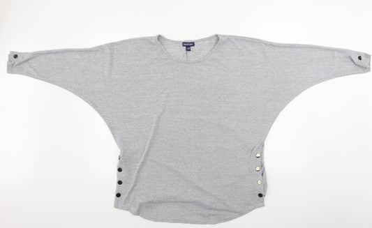 paramour Womens Grey Pullover Jumper Size M