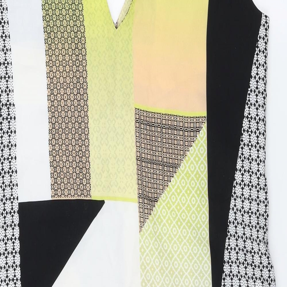 Neon Rose Womens Yellow A-Line Size M