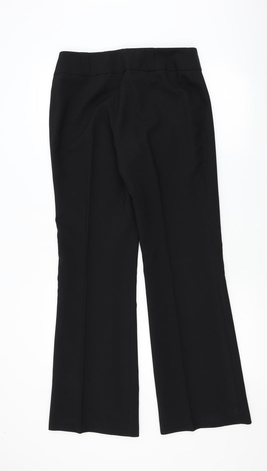 Womens UK Size 10 Dorothy Perkins Regular Fit Black Trousers