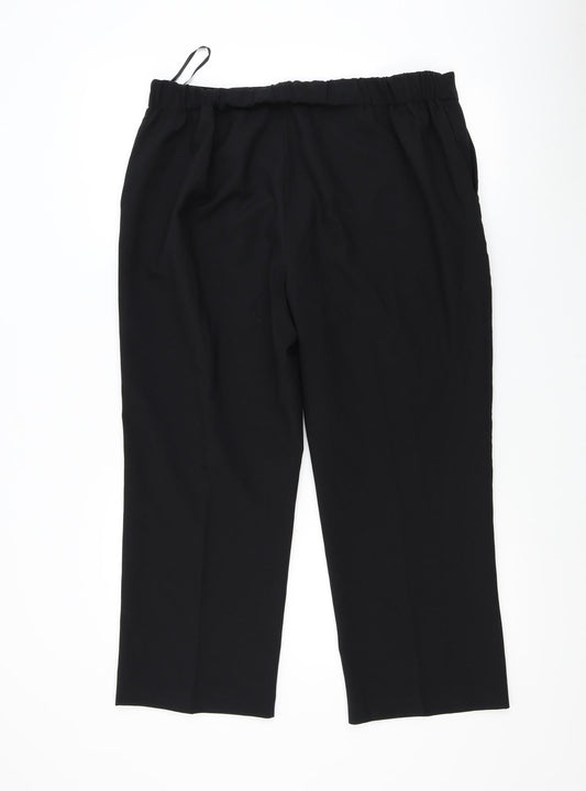 Bonmarché Womens Black Trousers Size 16 L25 in