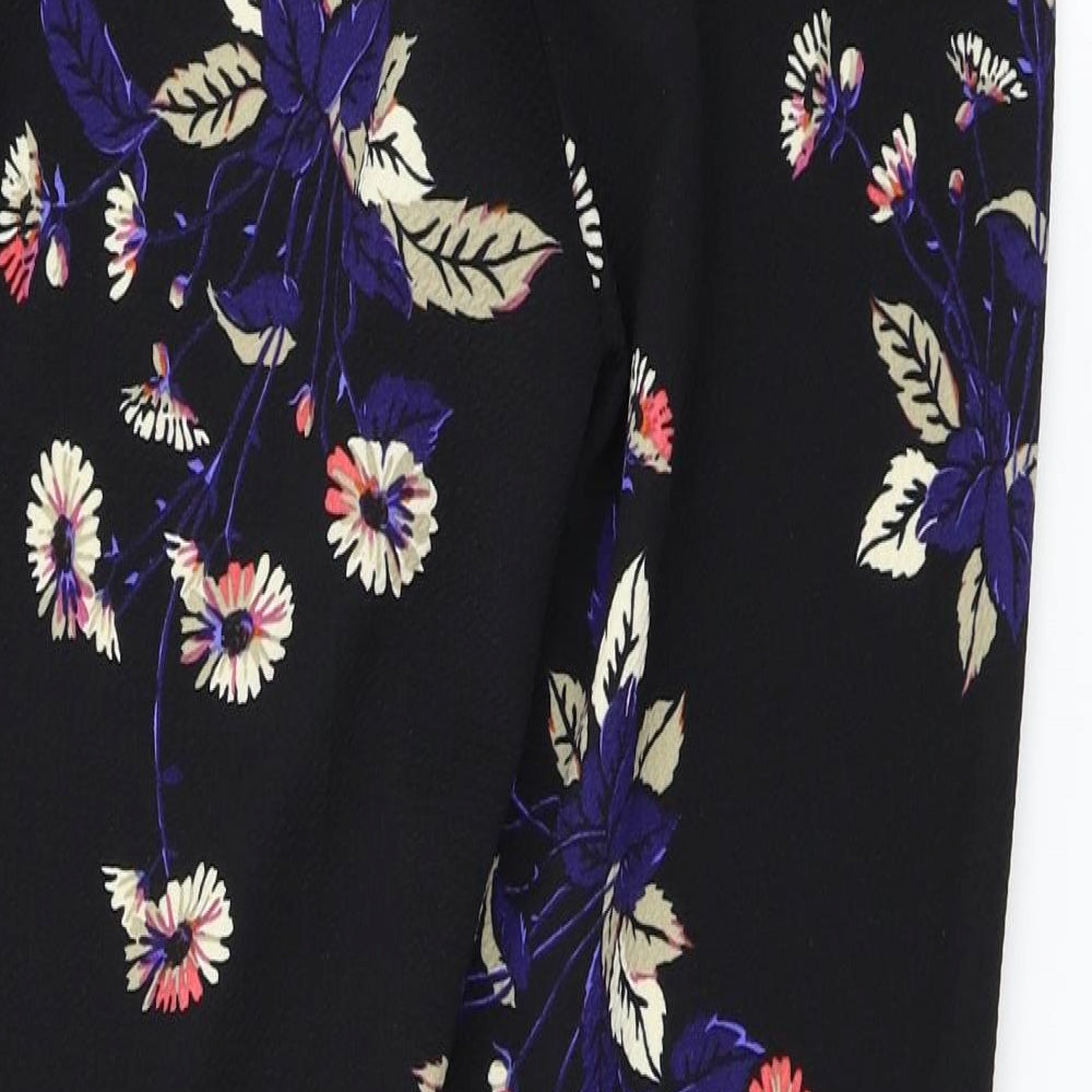Womens UK Size 8 NEXT Regular Fit Black Trousers