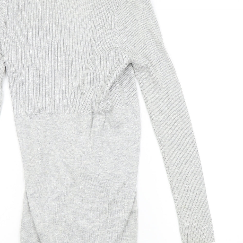 F&F Womens Grey Cardigan Jumper Size 12