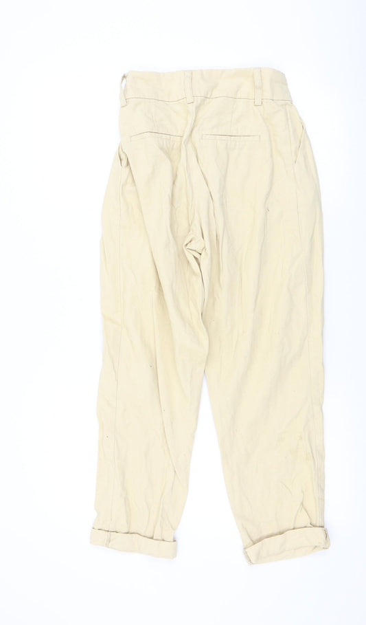 Primark Womens Yellow Trousers Size 4 L26 in